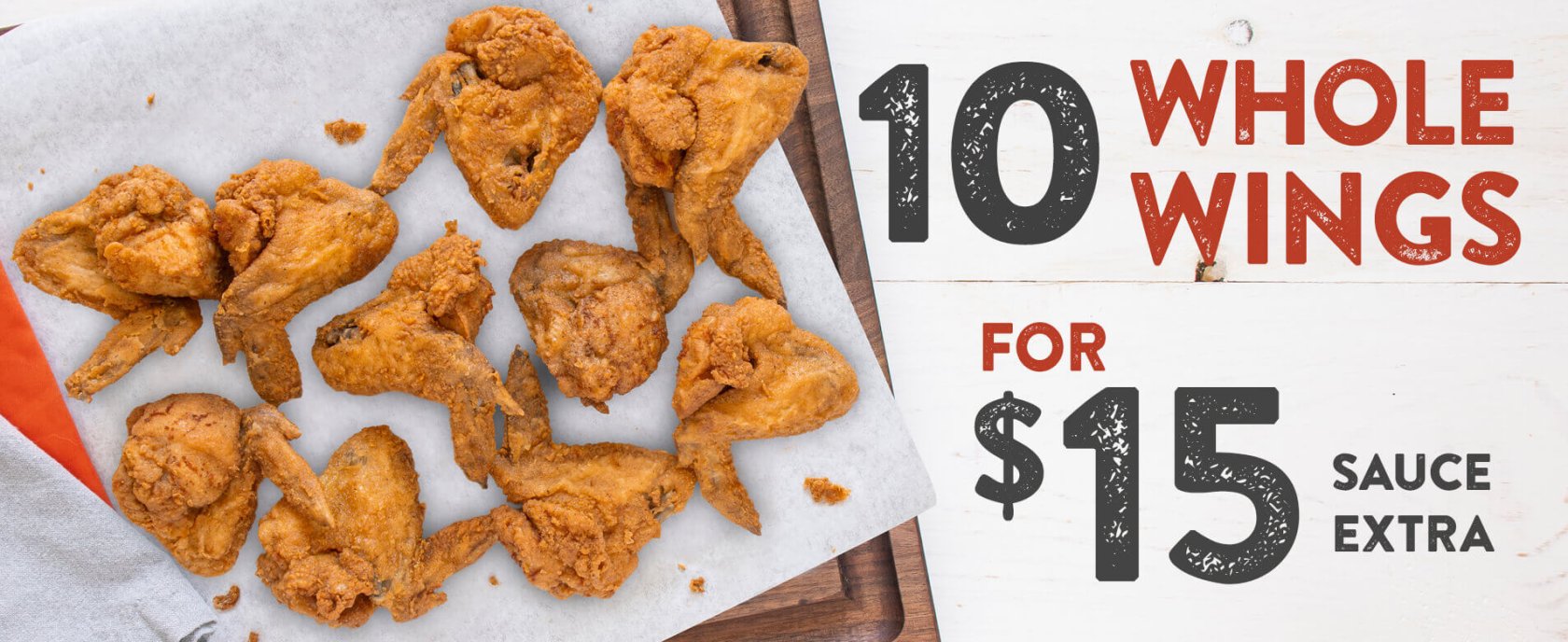10 wings on a platter